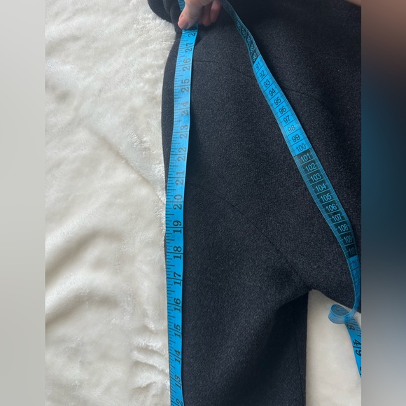 Wool coat long Heather Dark Gray women’s winter - Picture 6 of 15